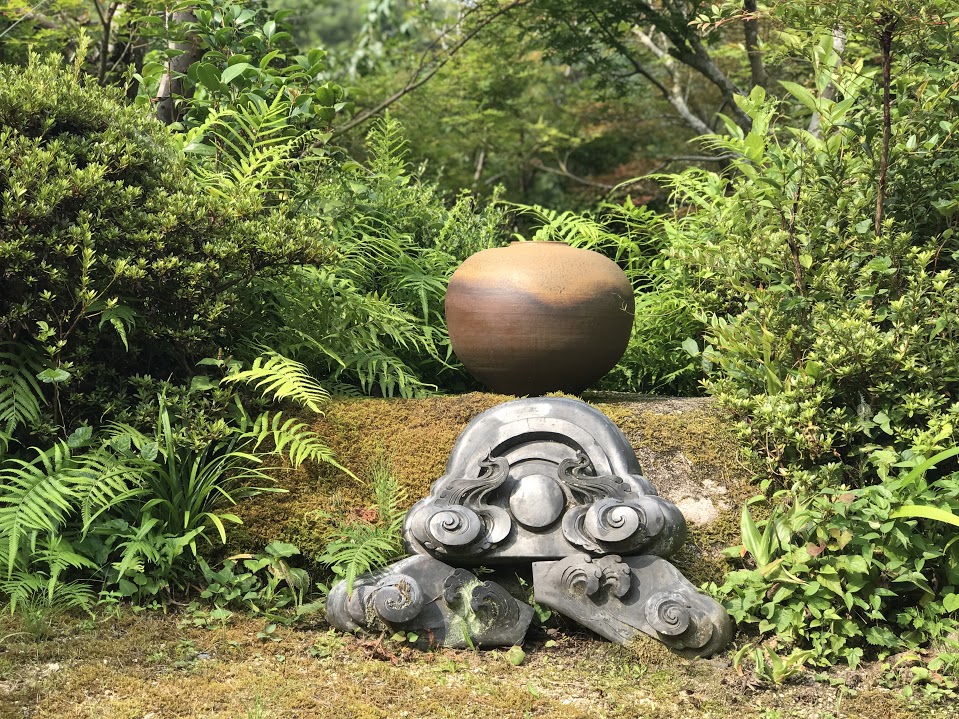 家の守り神 鬼瓦 古民家のプチリフォーム 庭編 山の薫り 楓花